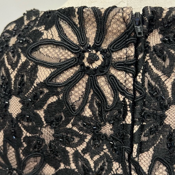 Carmen Marc Valvo Signature Vintage Nude Illusion Top - Picture 2 of 4